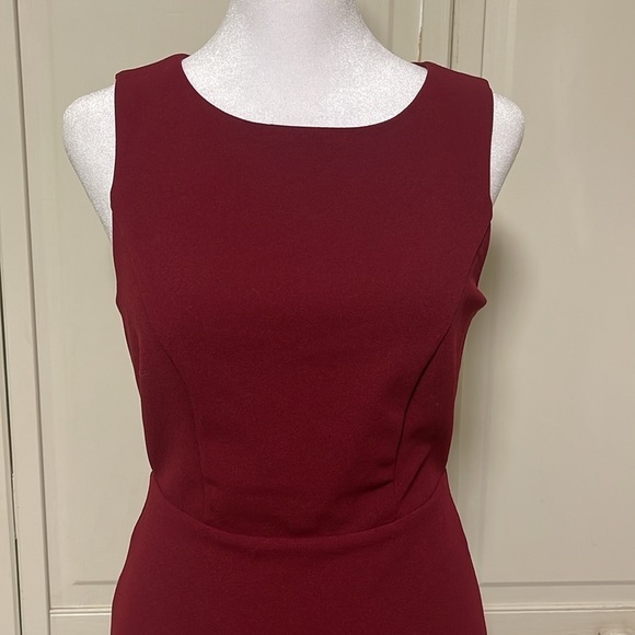 AAKAA Women’s Lace Open Back Hi-Low Mermaid Dress Burgundy Size S - Picture 2 of 7